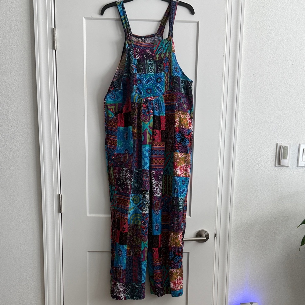 Multicolor Patchwork Jumpsuit